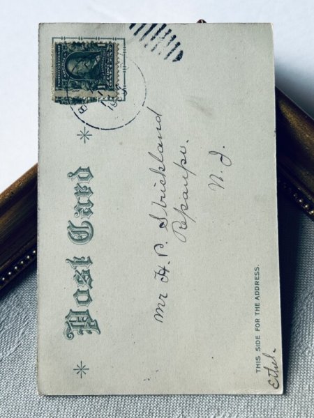 画像3: Postcard アンティークポストカード イースター  転んでしまった卵泥棒 ウサギ ヒヨコ ニワトリ (3)