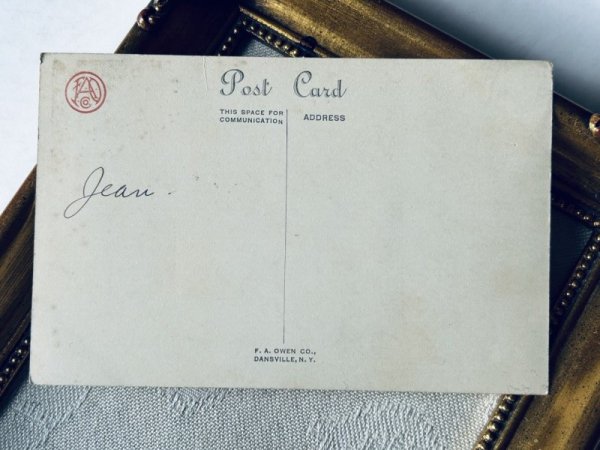 画像3: Postcard アンティークポストカード イースター  帽子の箱を運ぶウサギさん (3)