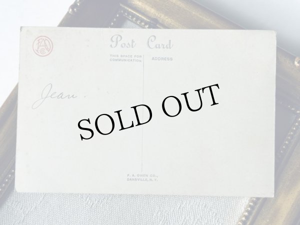 画像3: Postcard　アンティークポストカード　イースター 　帽子の箱を運ぶウサギさん (3)