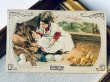 画像2: Postcard　アンティークポストカード　イースター 　ウサギさんと女の子　ヒヨコ　卵 (2)