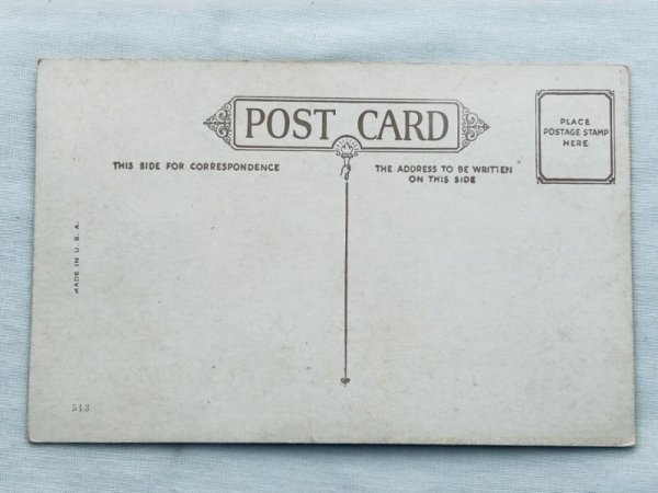 画像2: Postcard　アンティークポストカード　イースター 　帽子箱のウサギと赤ちゃん　（未使用） (2)