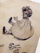 画像2: Postcard　アンティークポストカード　イースター 　ウサギに驚く女の子　アメリカ1908年 (2)