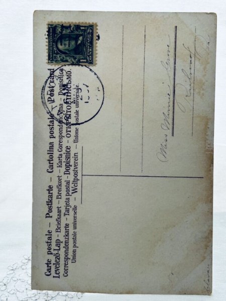 画像2: Postcard　アンティークポストカード　イースター 　天使と子どもたちとウサギ　卵 (2)