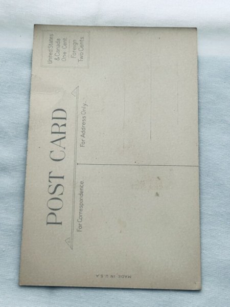 画像2: Postcard アンティークポストカード イースター  ウサギと女の子 (未使用) (2)