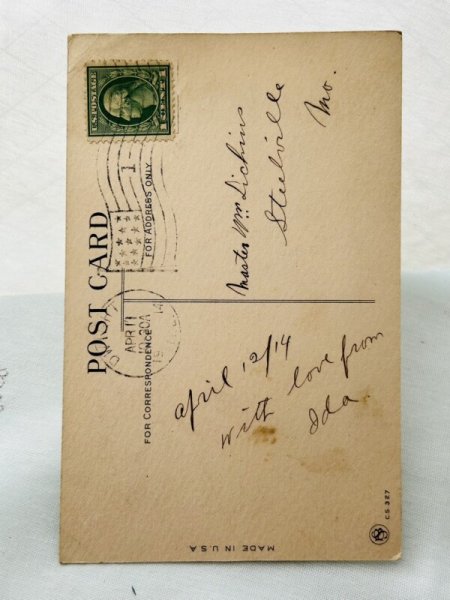 画像2: Postcard　アンティークポストカード　イースター　卵を運ぶオランダの男の子　ヒヨコ (2)