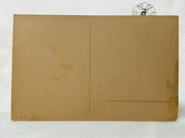 画像2: Postcard　アンティークポストカード　イースター　子羊と子どもたち　Marie Flatscher　（未使用） (2)