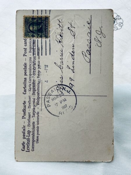 画像2: ▼SALE 500▼ Postcard アンティークポストカード イースター  天使と子どもたち ウサギ (2)