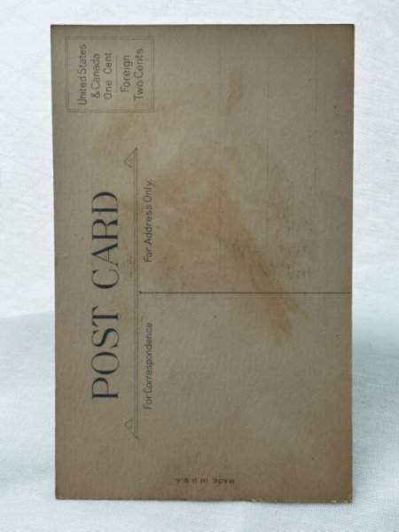 画像2: Postcard アンティークポストカード イースター  ヒヨコさんの卵のお家を訪問するウサギさん (未使用) (2)