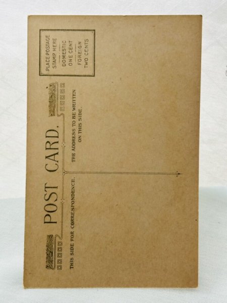 画像2: Postcard　アンティークポストカード　イースター　女の子とヒヨコ　ニワトリ　（未使用） (2)