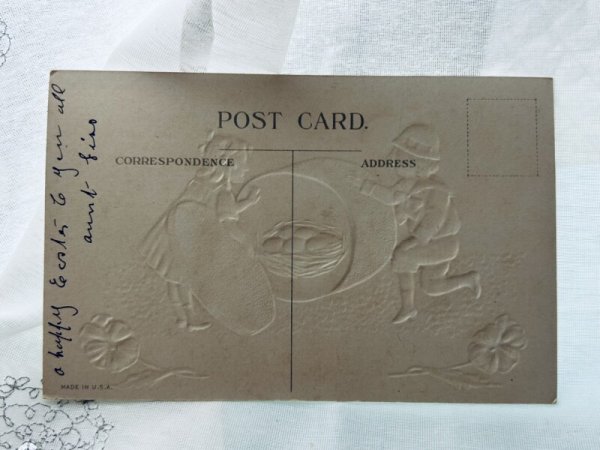 画像2: Postcard　アンティークポストカード　イースター　卵と子どもたち (2)