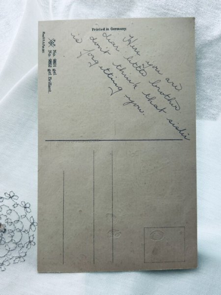 画像2: Postcard アンティークポストカード イースター 羊と男の子 卵 (2)