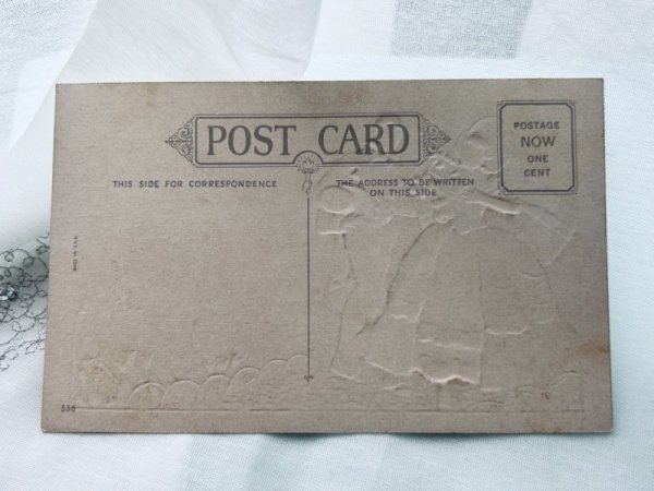 画像3: Postcard アンティークポストカード イースター 恋人たち (未使用) (3)