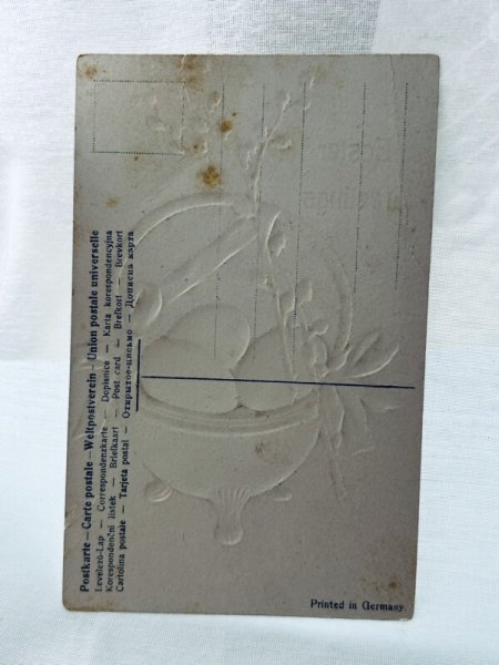 画像2: Postcard　アンティークポストカード　イースター　卵とネコヤナギ (2)