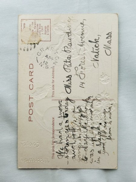 画像2: Postcard　アンティークポストカード　イースター　ヒヨコと卵　田園風景　ベル (2)