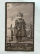 画像1: Vintage carte de visite　アンティーク　ミニ肖像写真　小さな女の子　ドイツ (1)