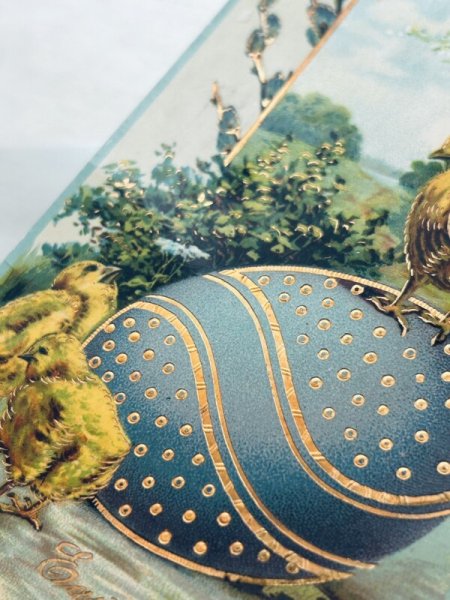 画像2: Postcard　アンティークポストカード　イースター　ヒヨコと卵 (2)