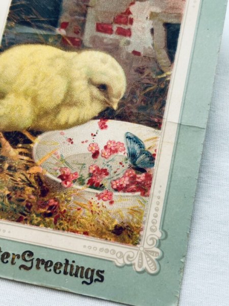 画像2: Postcard　アンティークポストカード　イースター　ヒヨコ (2)