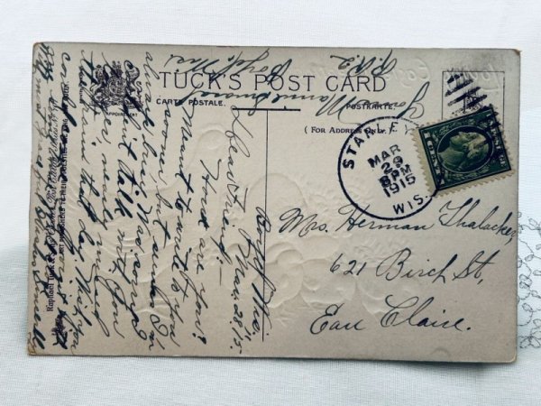 画像2: Postcard　アンティークポストカード　イースター　卵　鶏　ニワトリとヒヨコ　 (2)