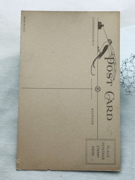 画像2: Postcard　アンティークポストカード　イースター　チューリップのお花とヒヨコ　（未使用） (2)