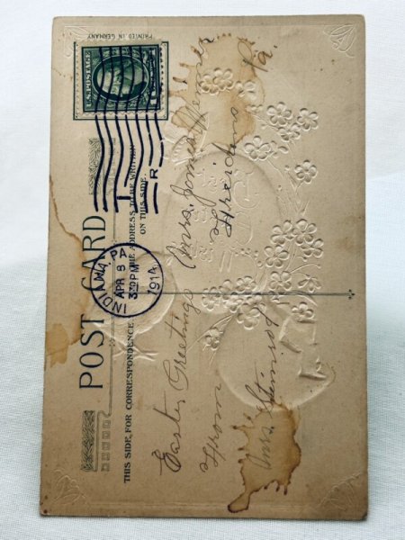 画像3: ▼SALE 500▼Postcard アンティークポストカード イースター ヒヨコ 卵 (3)