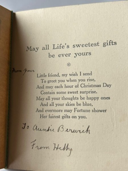 画像3: Greeting card　アンティークグリーティングカード　クリスマス　ウサギさんのお買い物 (3)