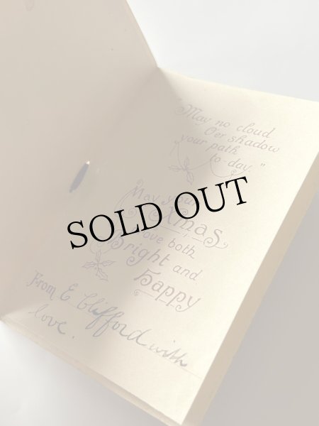 画像2: Greeting card　アンティークグリーティングカード　ミニサイズ　ピッチャーの中の子猫 (2)