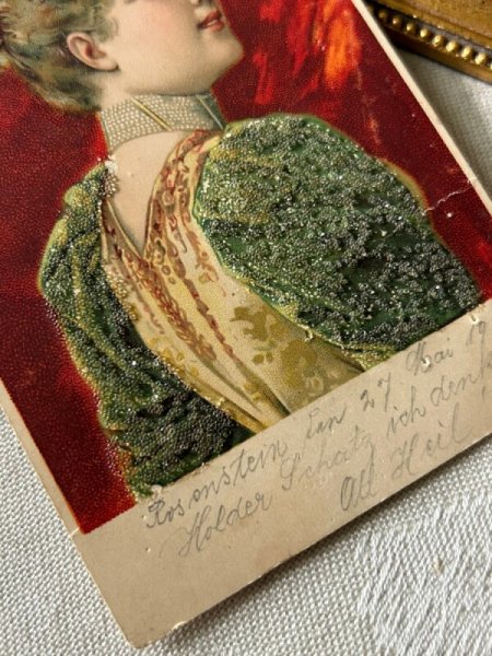 雲母での装飾あり