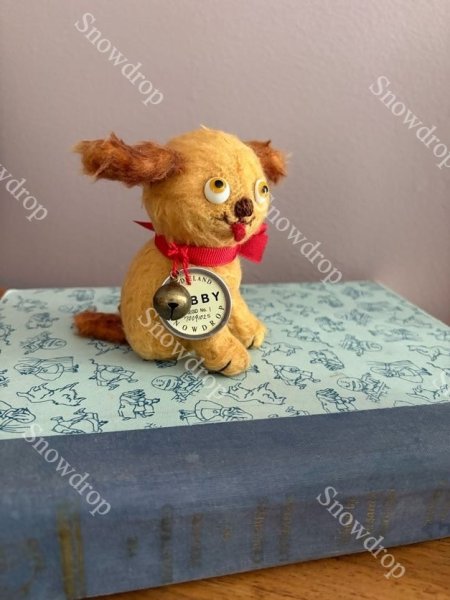 画像3: 【ご予約販売】ハンドメイド　アンティーク風ぬいぐるみ　犬  （10cm） (3)