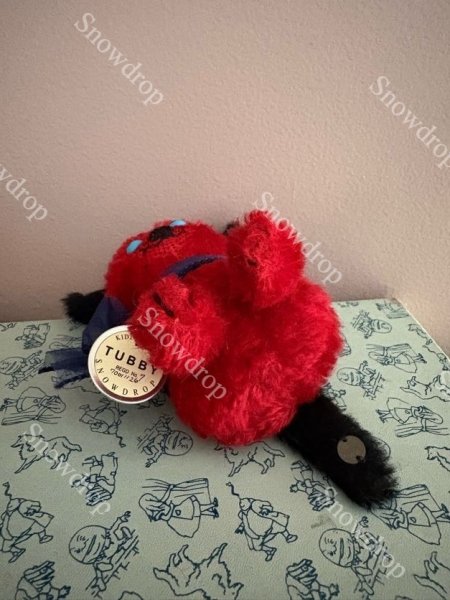 画像6: 【ご予約注文】Snowdrop ハンドメイド　アンティーク風ぬいぐるみ　赤モヘア　犬  （12cm） (6)