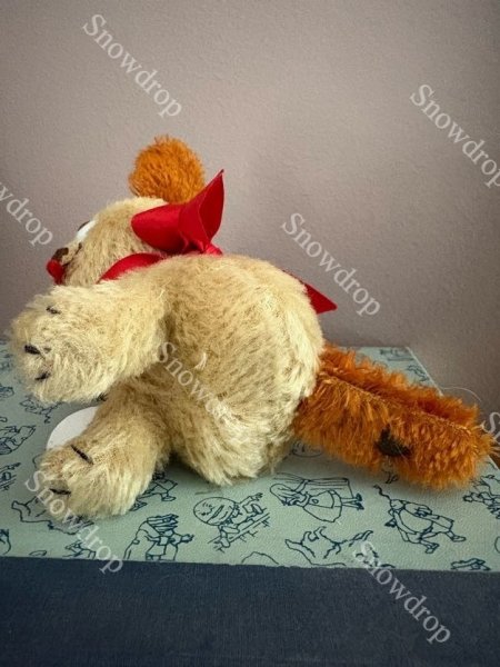 画像6: 【ご予約注文】Snowdrop ハンドメイド　アンティーク風ぬいぐるみ　ライトブラウンモヘア　犬  （12cm） (6)