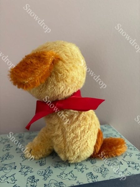 画像2: 【ご予約注文】Snowdrop ハンドメイド　アンティーク風ぬいぐるみ　ゴールデンモヘア　犬  （18cm） (2)