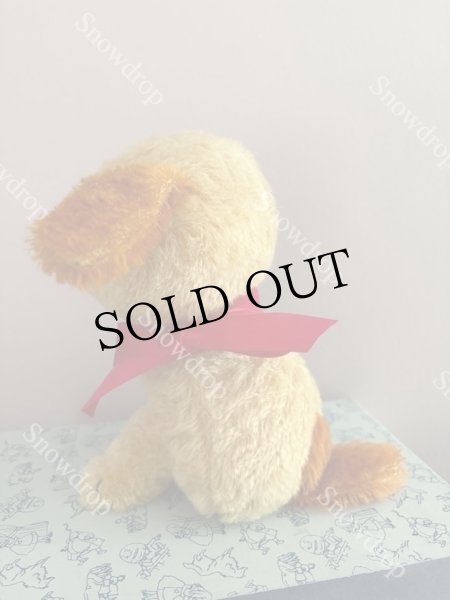 画像2: 【ご予約注文】Snowdrop ハンドメイド　アンティーク風ぬいぐるみ　ゴールデンモヘア　犬  （18cm） (2)