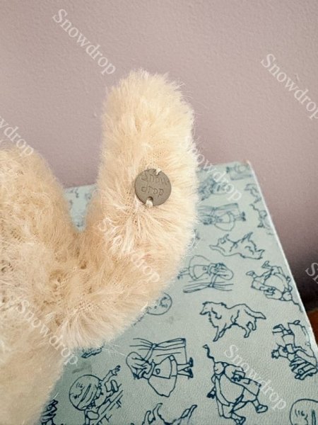 画像5: 【ご予約注文】Snowdrop ハンドメイド　アンティーク風ぬいぐるみ　猫　オートミールモヘア　（14cm） (5)