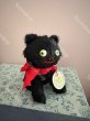 画像4: 【ご予約注文】Snowdrop ハンドメイド　アンティーク風ぬいぐるみ　猫　黒モヘア　（11cm） (4)