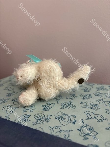 画像5: 【ご予約注文】Snowdrop ハンドメイド　アンティーク風ぬいぐるみ　白猫　（11m） (5)