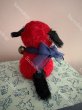 画像2: 【ご予約注文】Snowdrop ハンドメイド　アンティーク風ぬいぐるみ　赤モヘア　犬  （12cm） (2)
