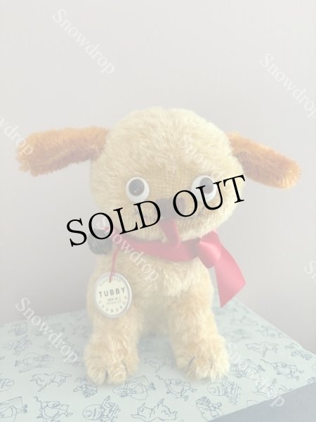 画像1: 【ご予約注文】Snowdrop ハンドメイド　アンティーク風ぬいぐるみ　ゴールデンモヘア　犬  （18cm） (1)