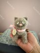画像5: 【ご予約注文】Snowdrop ハンドメイド　アンティーク風ぬいぐるみ　猫　グレーモヘア　（11cm） (5)