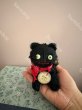 画像6: 【ご予約注文】Snowdrop ハンドメイド　アンティーク風ぬいぐるみ　猫　黒モヘア　（11cm） (6)