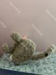 画像5: 【ご予約注文】Snowdrop ハンドメイド　アンティーク風ぬいぐるみ　白猫　グレーモヘア　（15cm） (5)
