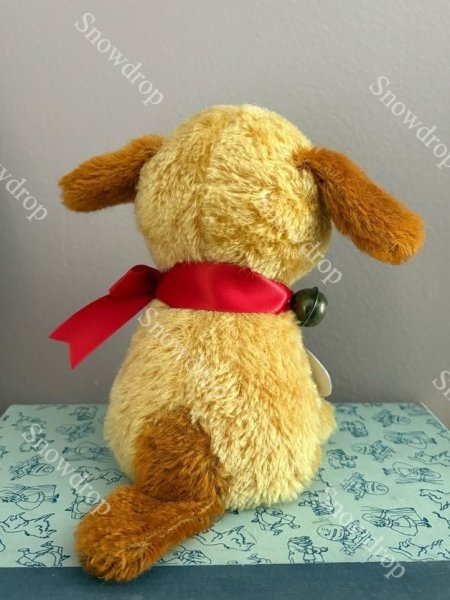 画像3: 【ご予約注文】Snowdrop ハンドメイド　アンティーク風ぬいぐるみ　ゴールデンモヘア　犬  （17cm） (3)