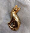 画像1: Vintage Brooch　猫　レッドアイ (1)