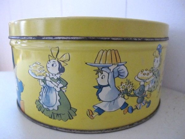 画像6: Vintage Tin イギリス　ノディたちのお菓子パーティ　ティン缶 (6)