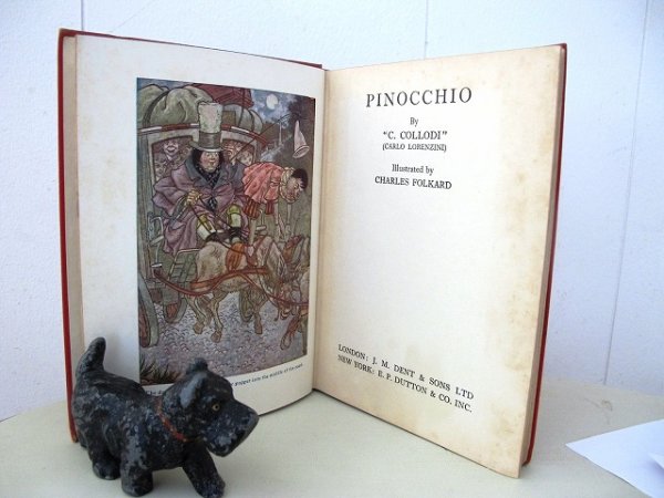 画像4: Vintage Book  アンティーク洋書 童話 ピノキオ 1938年 (4)