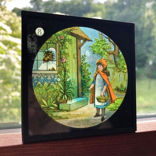 画像3: Antique Magic Lantern Glass Slide アンティーク マジックランタン・スライド 赤ずきんちゃん(8) (3)