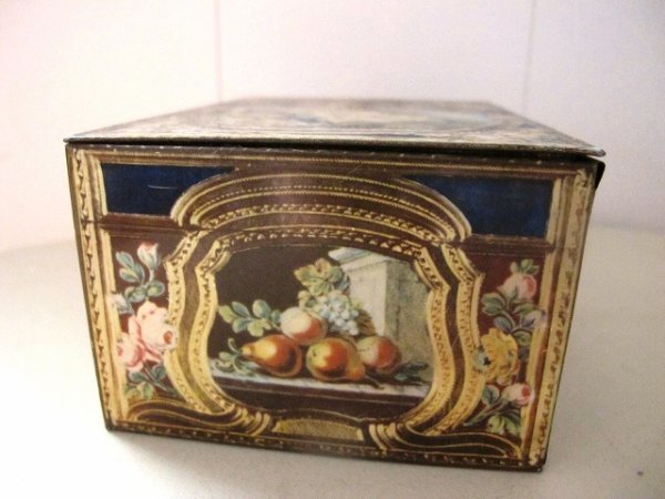 画像4: Vintage Tin イギリス ヨーロピアン絵画風の缶  (4)