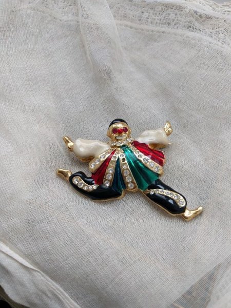 画像3: Vintage Brooch ピエロのブローチ (3)