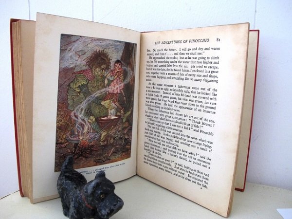 画像8: Vintage Book  アンティーク洋書 童話 ピノキオ 1938年 (8)