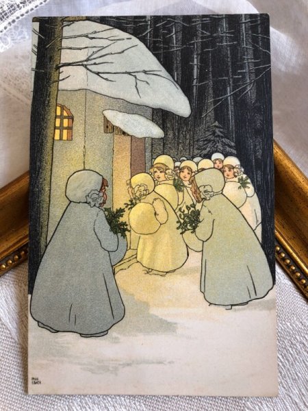 画像2: Postcard  クリスマス Xmas 聖夜の夜 Pauli Ebner (未使用) (2)