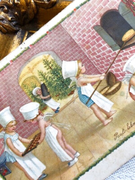 画像4: Postcard  クリスマス  天使のパティシエさん 焼菓子職人 Pauli Ebner  (4)